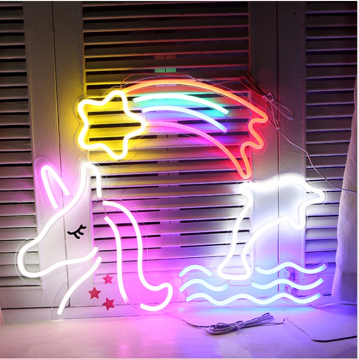 Đèn led neon trang trí phòng, decor phòng ngủ - Thích hợp làm đèn decor