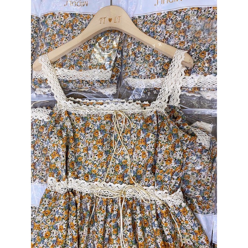 Đầm 2 Dây Hoa Phối Ren | BigBuy360 - bigbuy360.vn