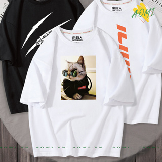 ÁO THUN NAM NỮ SUPERCAT CHẤT LỪ PHONG CÁCH PHÔNG NAM NỮ GIA ĐÌNH CẶP ĐÔI CÓ SIZE TRẺ EM AOMIVN 