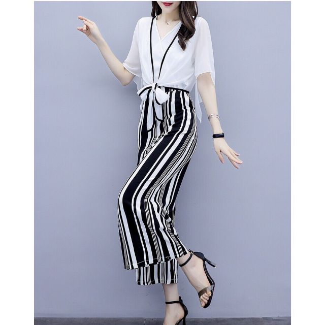 XIÊU MẪU THỜI TRANG JUMSUIT CÁCH ĐIỆU CỔ V KÈM ÁO KHOÁC CAO CẤP-32037(HÀNG NHẬP) : RẺ VÔ ĐỊCH