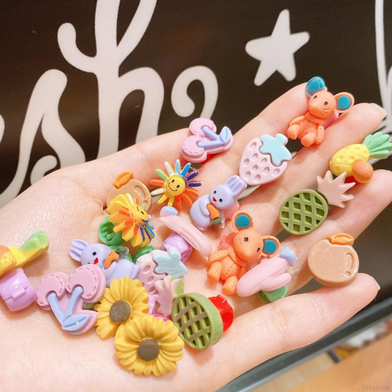 Set kẹp tóc kiểu hoạt hình đáng yêu cho bé gái