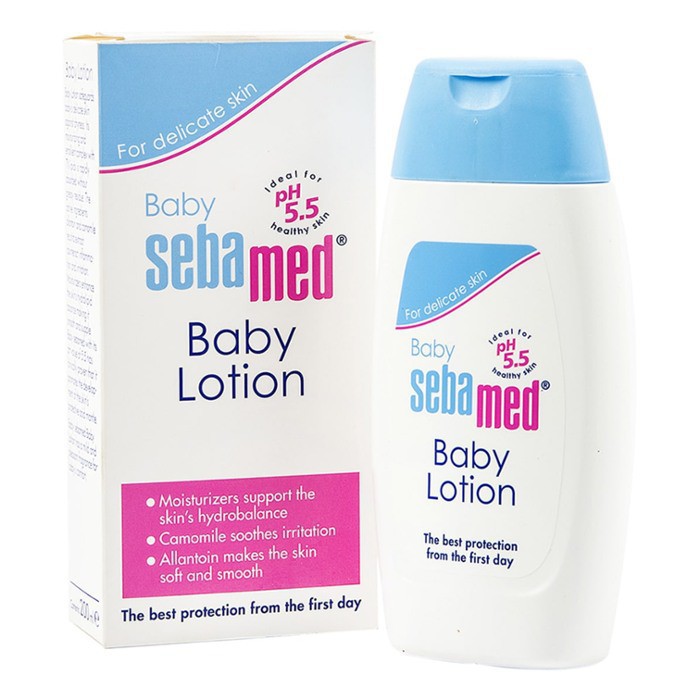 Sữa dưỡng ẩm toàn thân dành cho trẻ sơ sinh và trẻ nhỏ Sebamed Baby Body Lotion pH 5.5 200ml