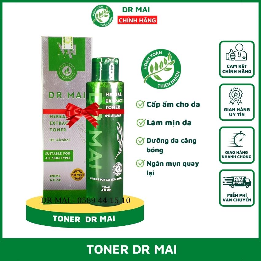 Dr Mai Combo sữa rửa mặt và serum sạch mụn Dr Mai đánh bay mụn mờ thâm thu nhỏ lỗ chân lông dưỡng da căng bóng