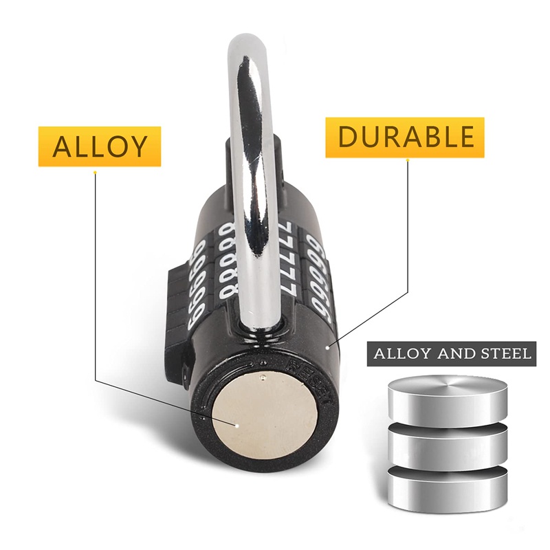 Set 2 Ổ Khóa 5 Số Không Chìa Chuyên Dụng Cho Phòng Gym