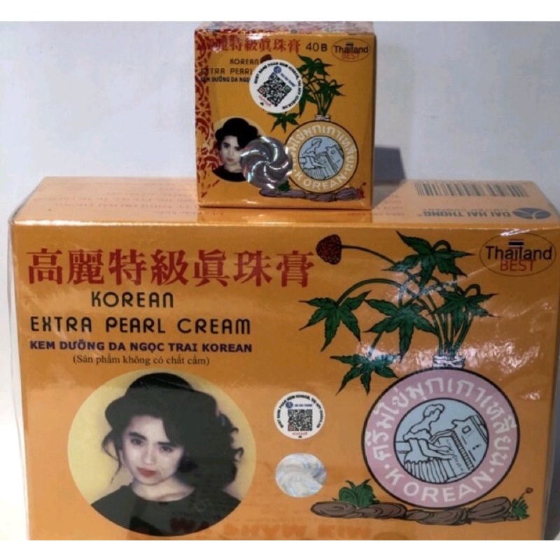 Kem Dưỡng Da Ng ọc Tr ai Korean - KEM SÂM VÀNG, chuẩn loại 1.