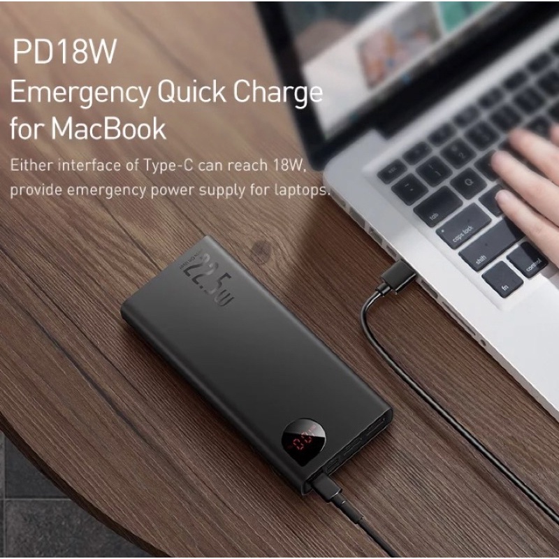 Sạc dự phòng BASEUS 22.5W 20000mAh Sac nhanh + PD + QC3.0 + FCP