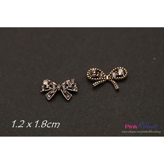 [1 cái] Charm Nơ đá ghi vuông/tròn phụ kiện thời trang, gắn lên phụ kiện tóc, làm phụ kiện nơ bờm kẹp tóc, DIY, handmade