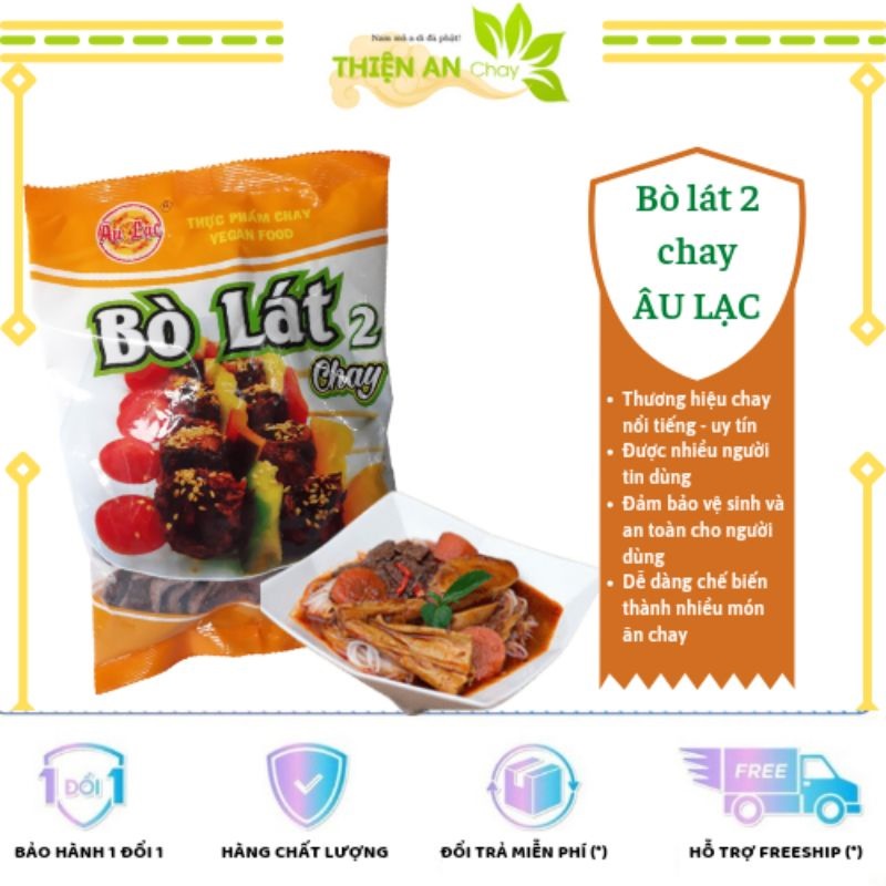 Bò lát chay Âu Lạc (túi chiết lẻ 100g) - Thực phẩm và đồ ăn chay - Dùng để nấu nhiều món chay ngon