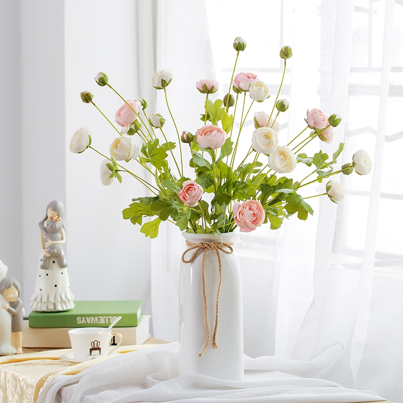 Hoa lụa trang trí phòng khách gia đình, trang trí tiệc cưới đẹp như hoa thật
