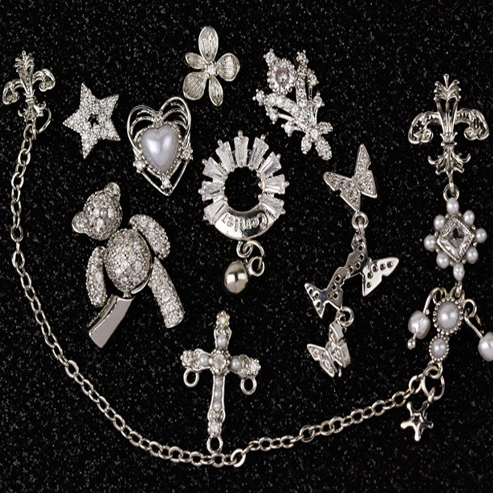 Charms Phụ Kiện Trang Trí Móng Tay Hình Chú Gấu Đáng Yêu