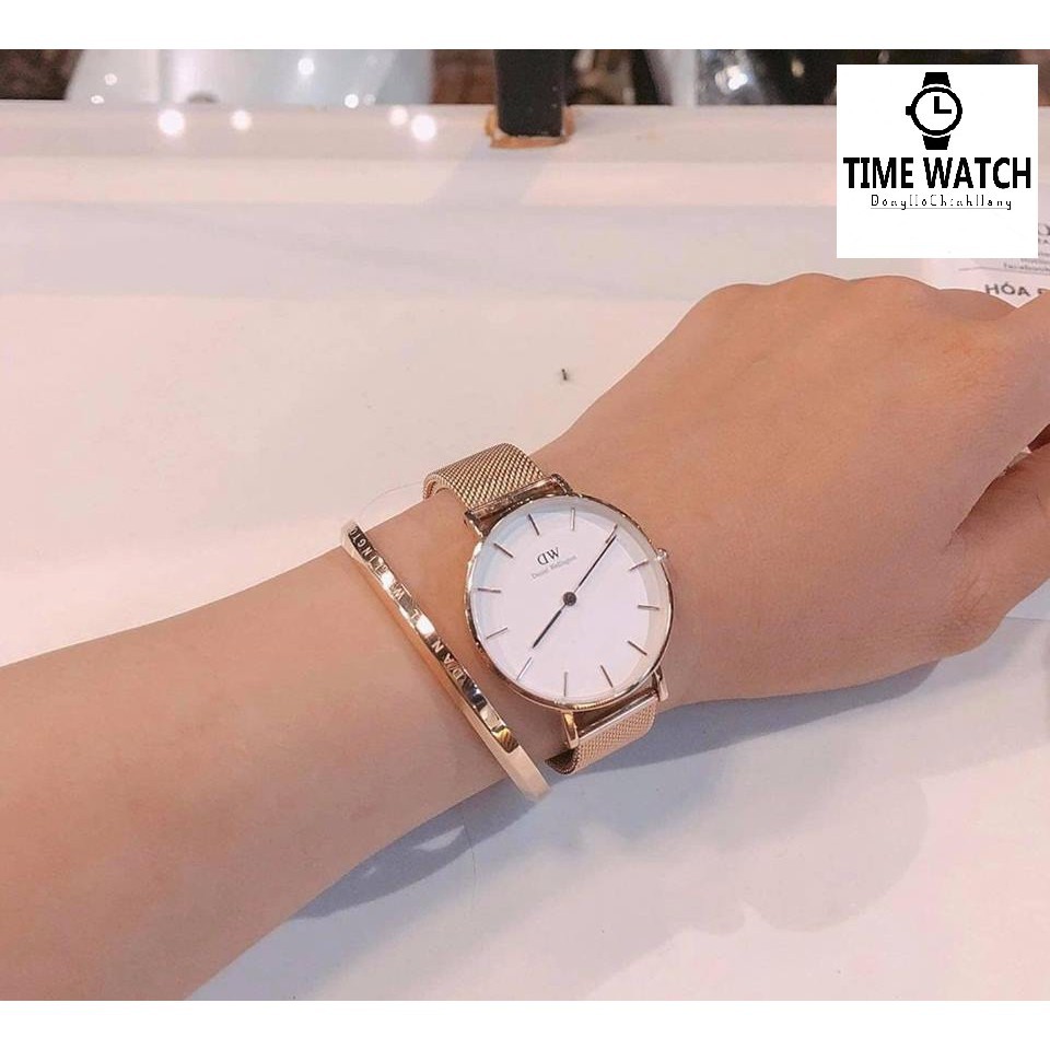 DW nữ Authentic - Đồng hồ nữ DW Petite 32mm - Fullbox Túi Xách ,Hộp , Sách Hướng Dẫn , thẻ , tag check code hãng