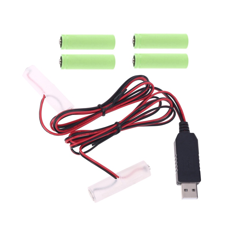 Dây Cáp USB Kép AA AAA Thay Thế 3x AA AAA Chất Lượng Cao