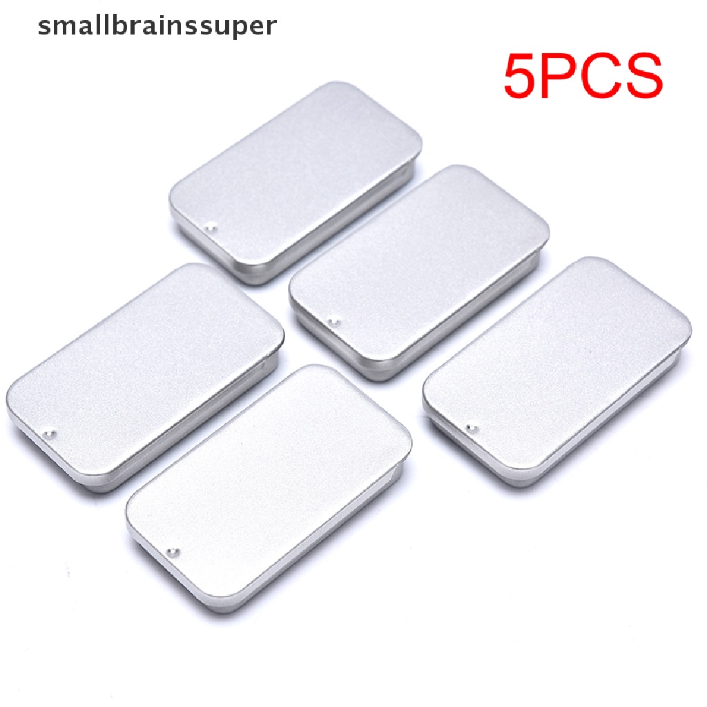 Hộp sắt đựng thuốc/ trang sức nắp trượt tiện lợi chất lượng cao