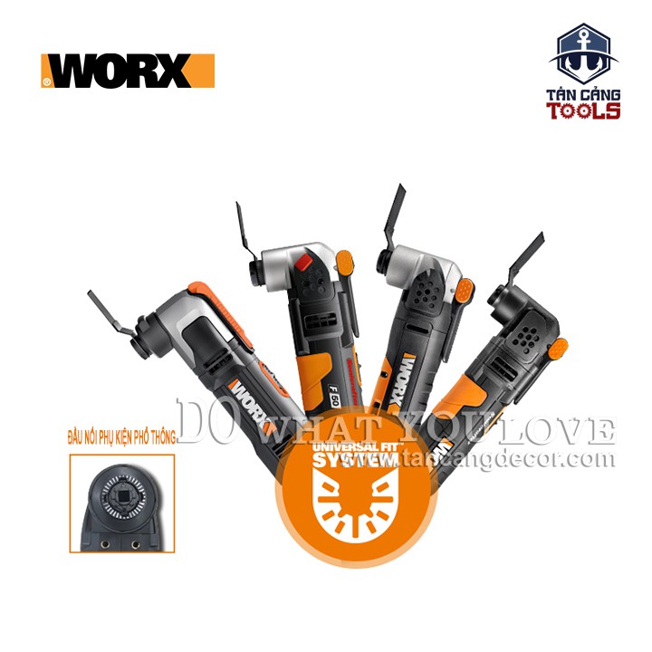 Combo 4 Lưỡi Cắt Rung Đa Nẵng Worx SoniCrafter WA5092