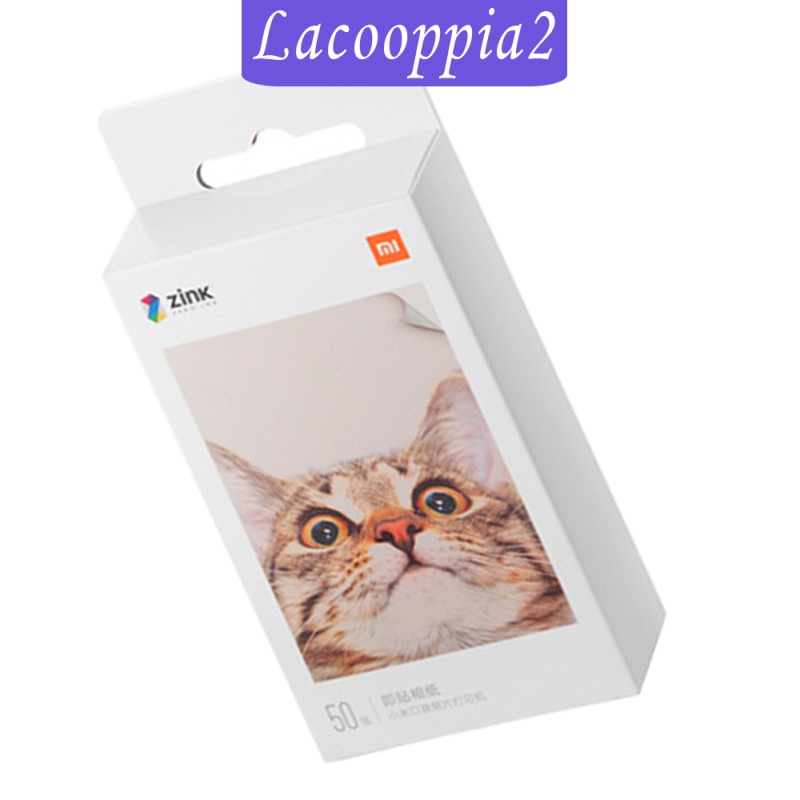 [LACOOPPIA2] Printer Photo Paper 2 x 3&quot; Glossy Inkjet 50 Sheets New for  Mi AR Printer