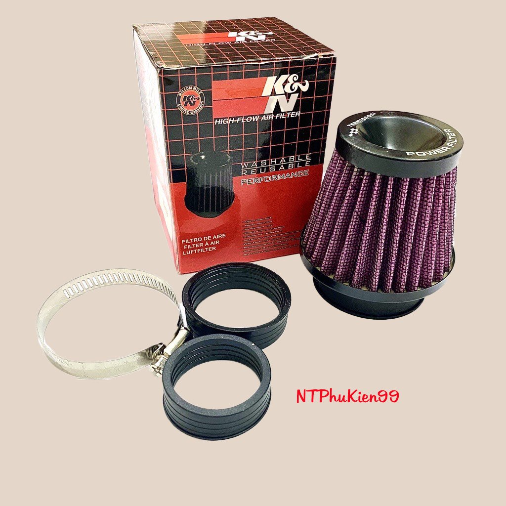 Lọc gió trụ K1 gắn thông dụng các dòng xe