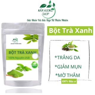 100gr Bột Trà Xanh nguyên chất - Hanmade - Bột đắp mặt