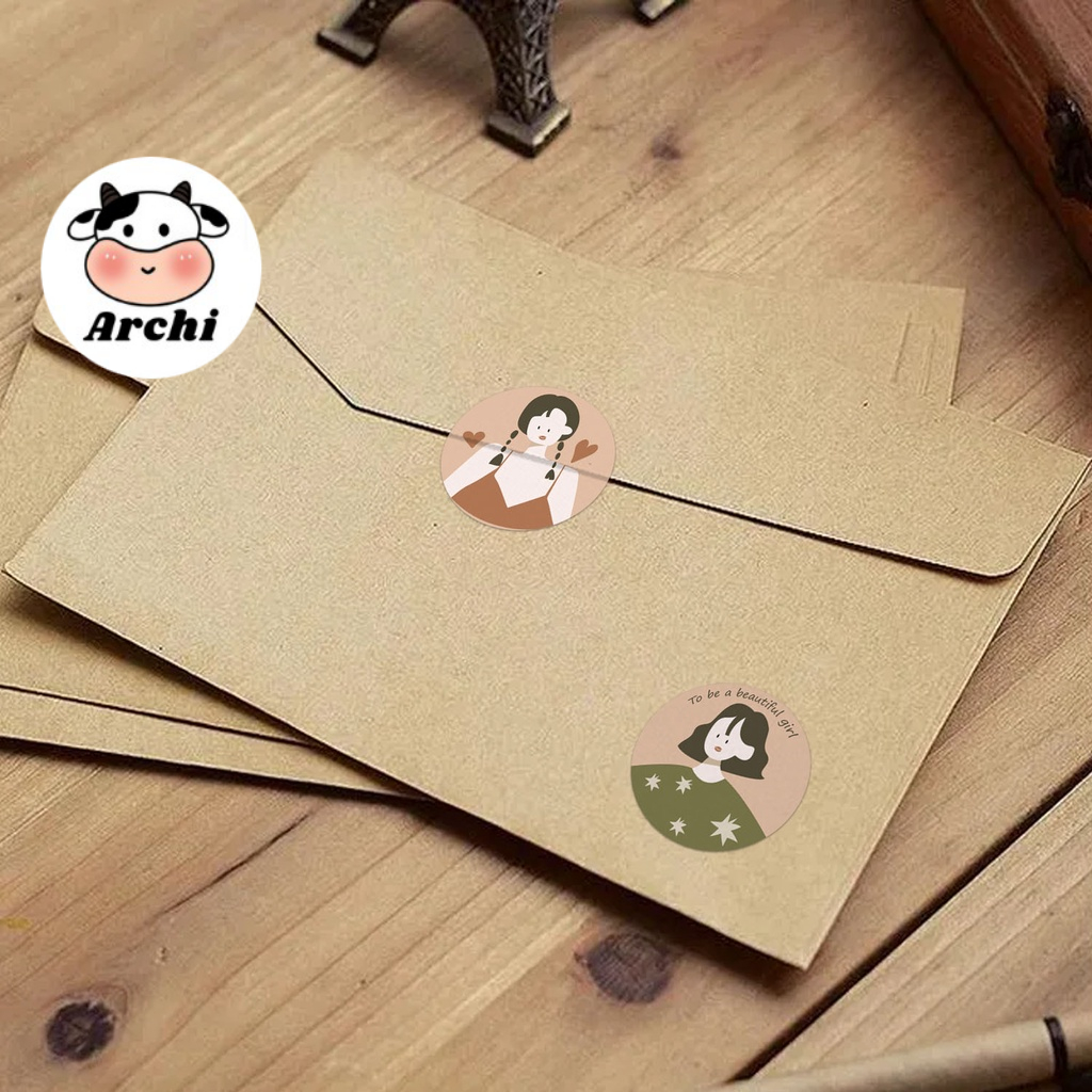 Cuộn 500 sticker dán kích thước 1 inch
