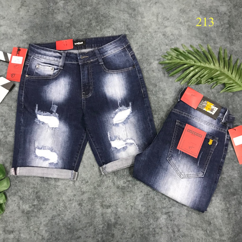 Quần Short Jeans Rách Cá Tính 213