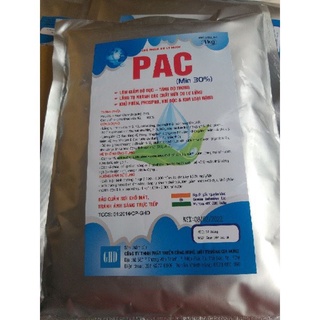 Pac lắng trong nước, hạ phèn ao nuôi, cân bằng ph.nguyên liệu nhập khẩu