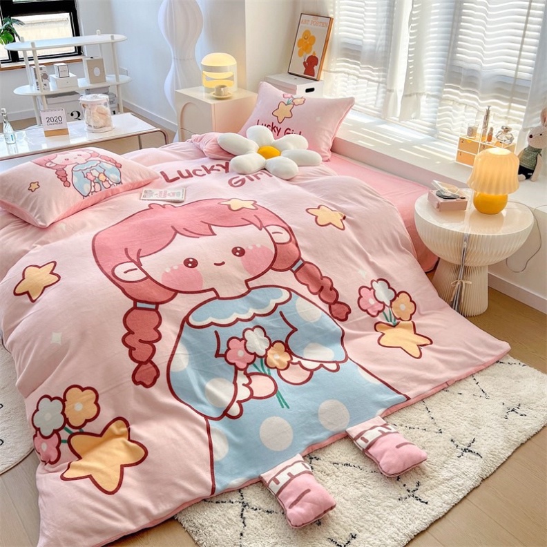 Bộ Chăn Ga Gối Nỉ Nhung Animal Cao Cấp, Chăn Ga Gối Nỉ Nhung Mềm Mịn Ấm Áp Đủ Kích Thước