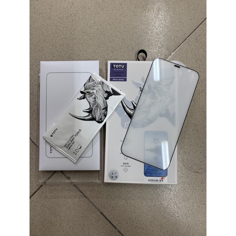 Kính cường lực TOTU Rhino cho iPhone 12 Mini/ 12/ 12 Pro/ 12 Pro max Full màn hình bảo vệ mắt ( Chính hãng )