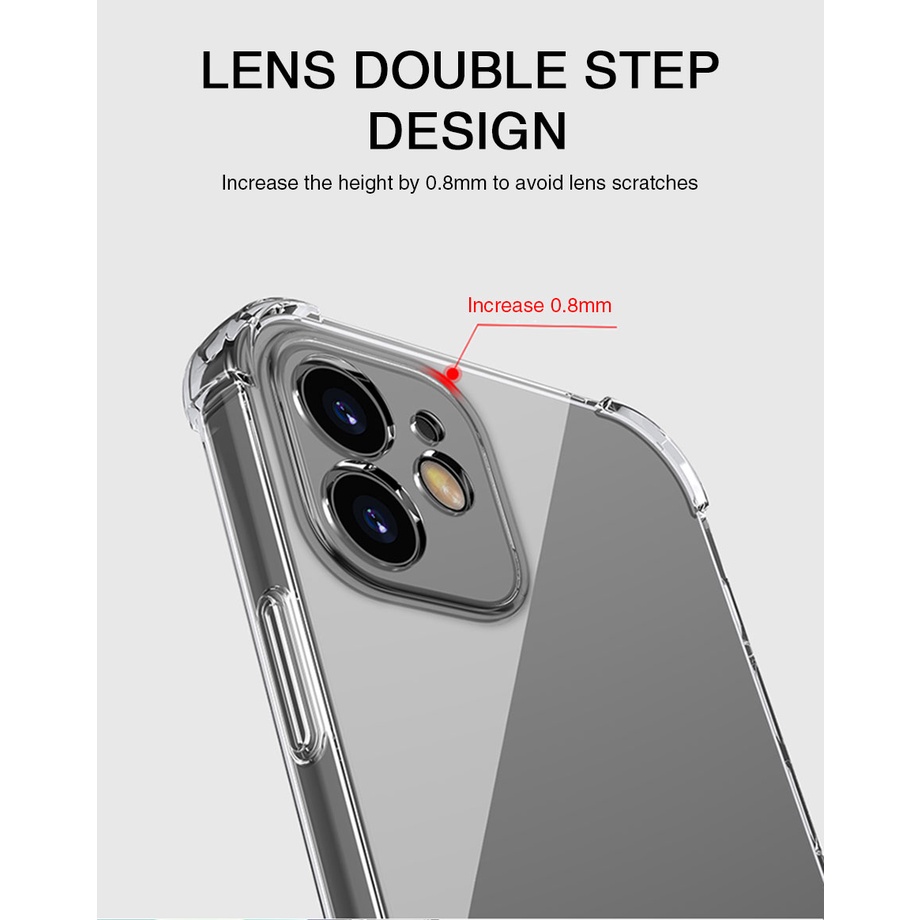 Ốp Điện Thoại Silicon Dày Chống Sốc Cho iphone 15 14 13 12 11 pro xs max x xr iphone 5 5s 5se 6s 7 8 plus se