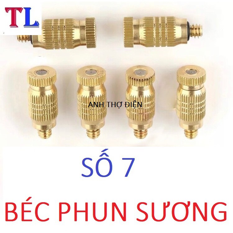 Béc phun sương bằng đồng (số 1-2-3-4-5-6-7-8)