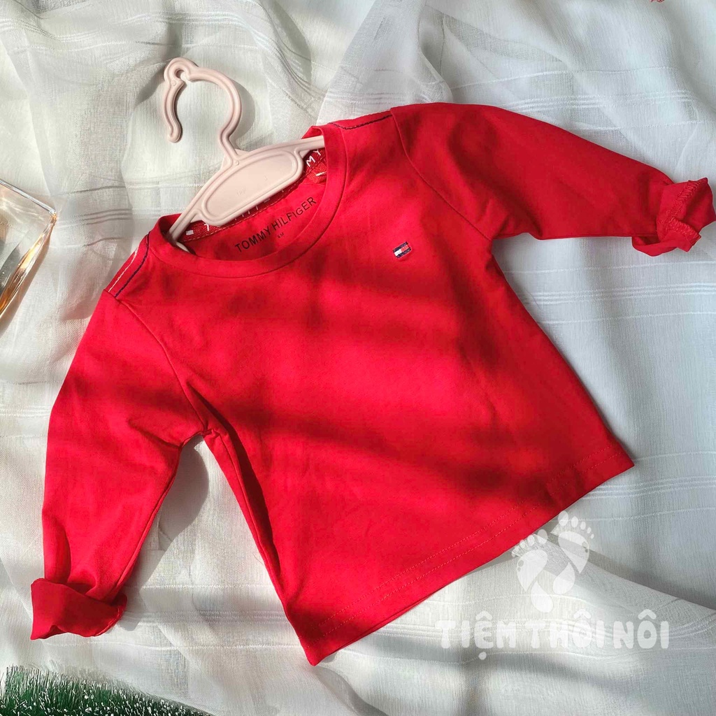 [Có sẵn] [Rẻ vô địch] Áo Dài Tay Bé Trai Tommy Đỏ