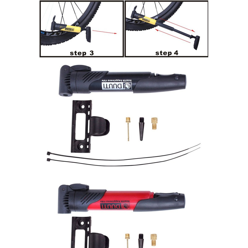 FREESHIP TỪ 99K_Bơm xe đạp cầm tay DUTI, nhỏ gọn, chất liệu cao cấp, độ bền cao POPO Sport