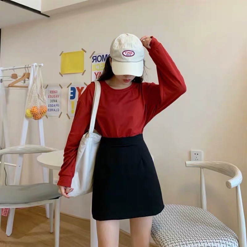 Chân Váy Chữ A Cao Cấp Chất Vải Đẹp Mềm Mịn Thoáng Mát