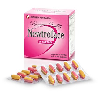 Viên nang mềm NEWTROFACE chứa Vitamin B1-B6-B12 Viên uống bồi bổ sức khỏe,ngừa thiếu máu, bổ sung  hộp 100 viên