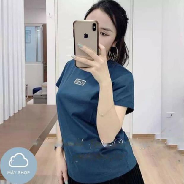 Áo phông cổ tròn cotton zip nhiều màu hàng đẹp hot hit