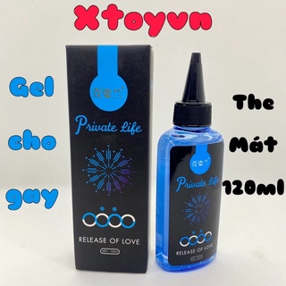 Gel Bôi Trơn Private Life Xanh The Mát Giảm Đau Cho Gay - 120ml