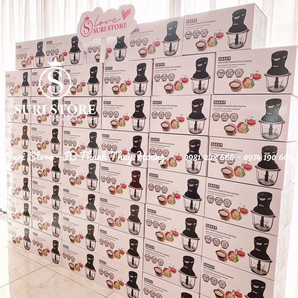 Máy xay đa năng Sassy HR618 - Đen