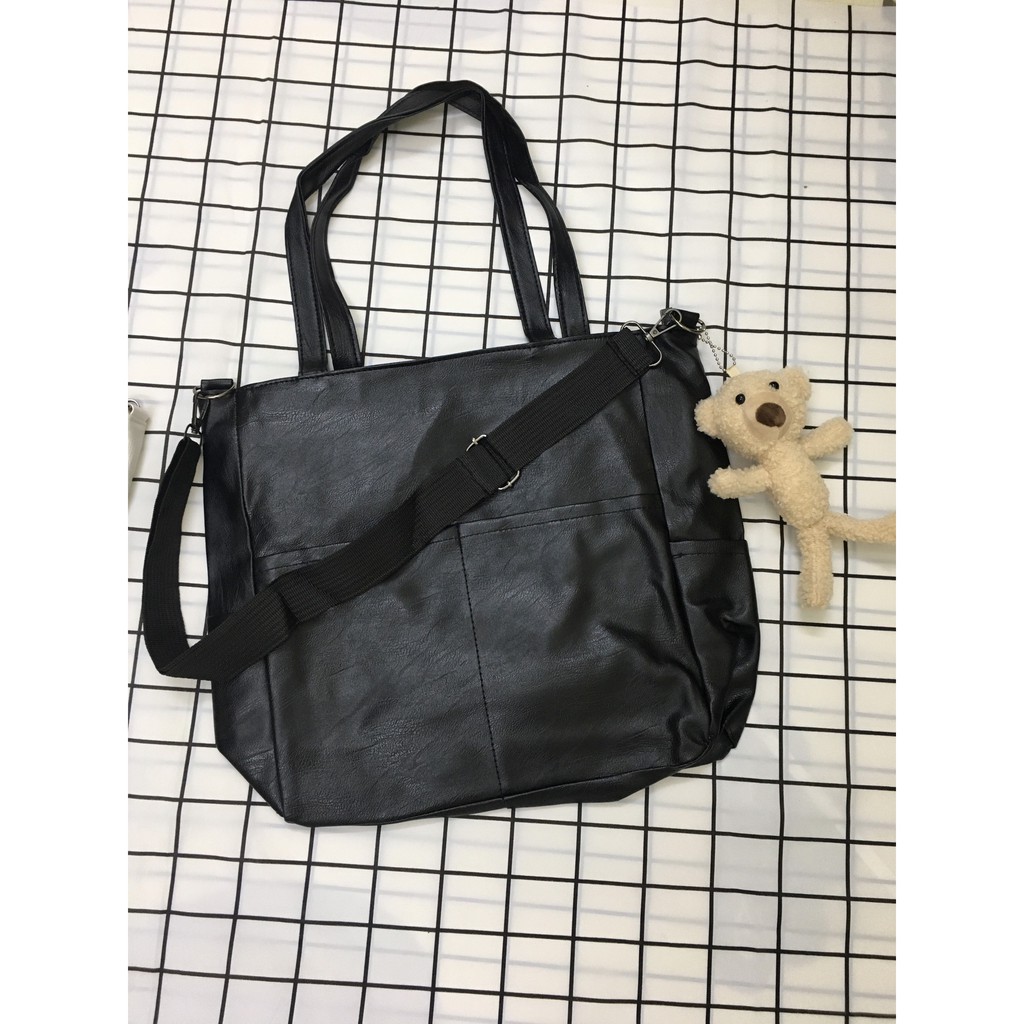 [CÓ ẢNH THẬT] Túi Xách Nữ, Mẫu Túi Công Sở 2 Dây Vừa Đeo Chéo, Vừa Kẹp Nách Đựng LapTop, A4 Kèm Gấu | BigBuy360 - bigbuy360.vn