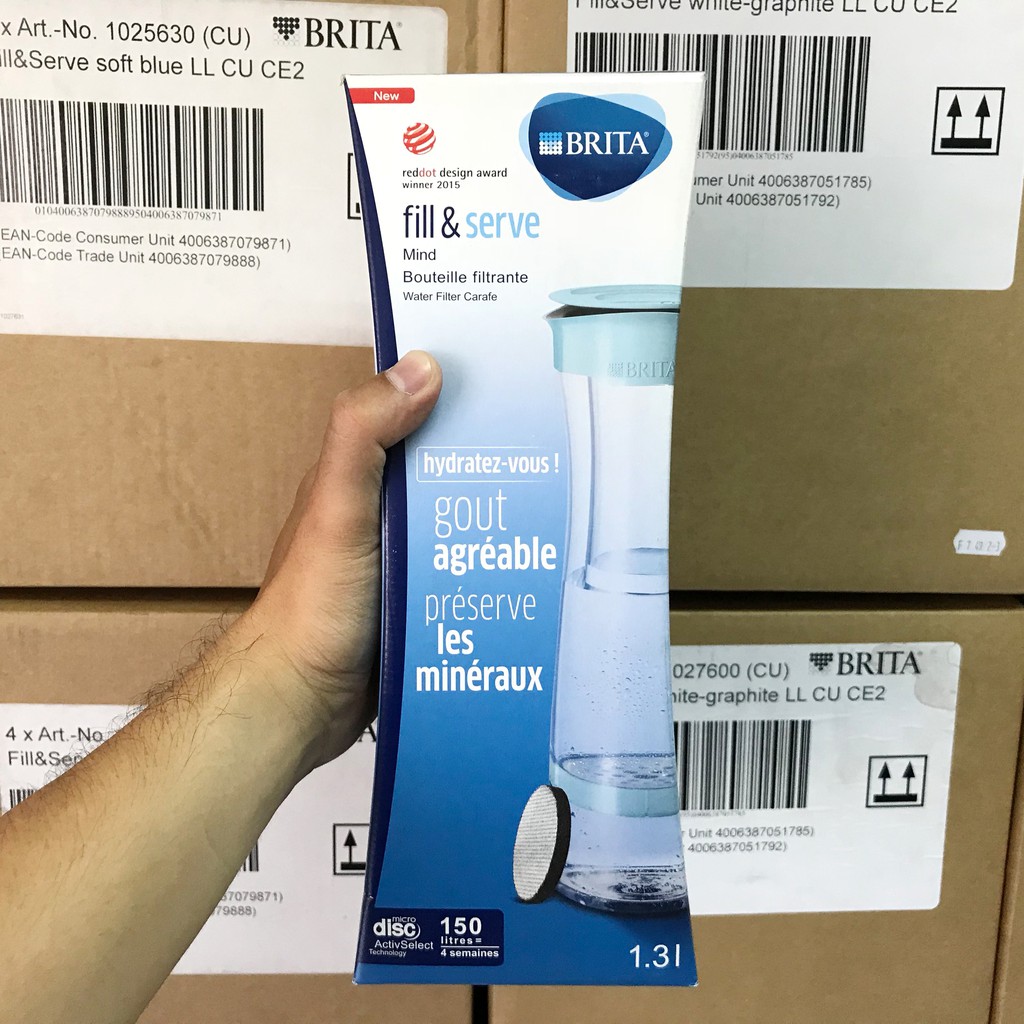 Bình lọc nước BRITA Mind 1,3l (có sẵn 1 đĩa lọc Microdisc)