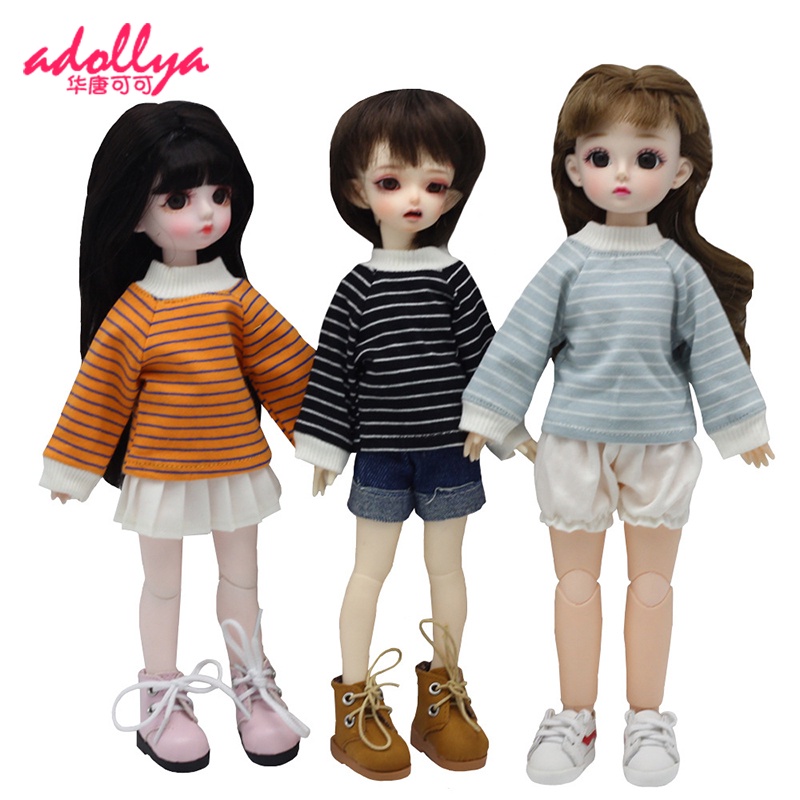 Áo sweater Tay Dài Có Mũ Trùm 30cm Thời Trang Cho Búp Bê 1/6
