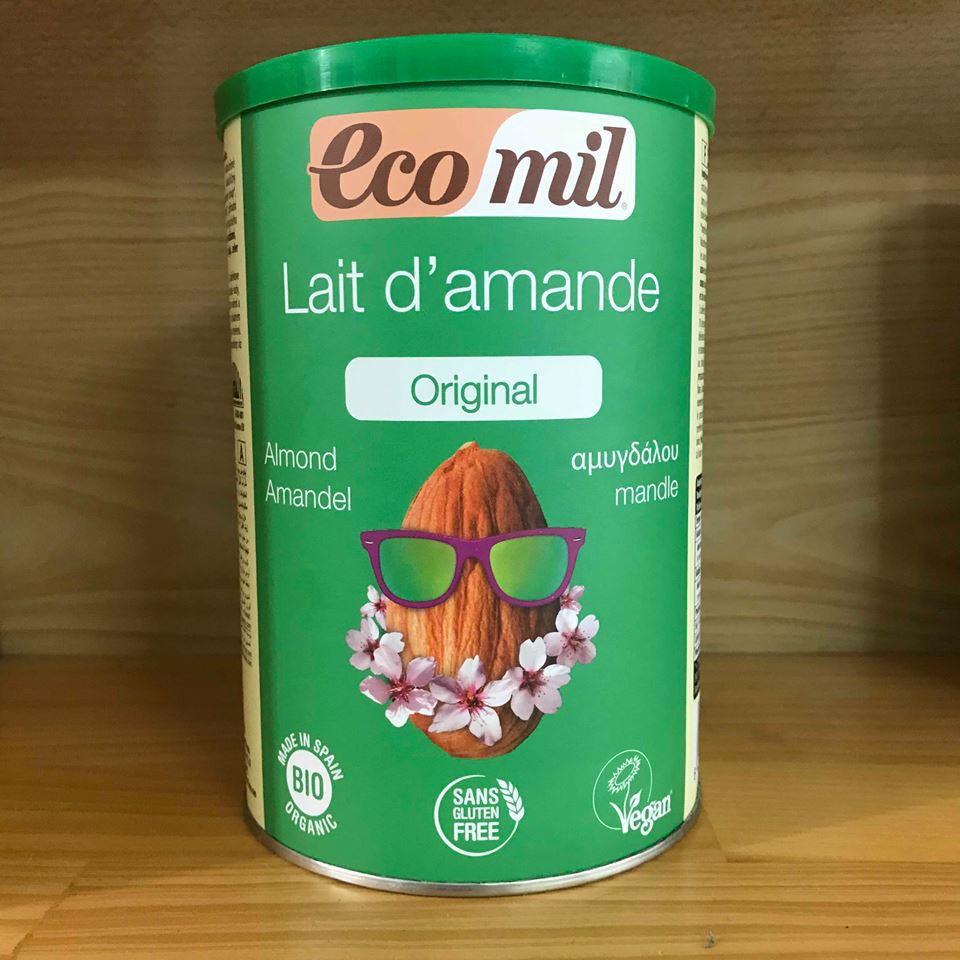 Sữa bột hạnh nhân hữu cơ có đường Ecomil (400g)