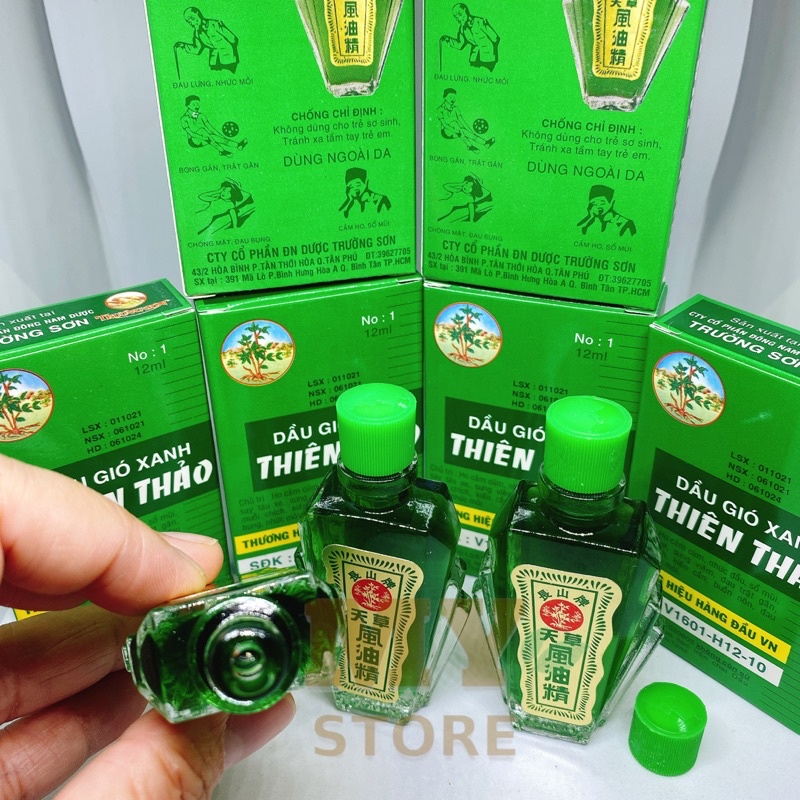 (Chính Hãng) Dầu Gió Xanh Thiên Thảo 12ml