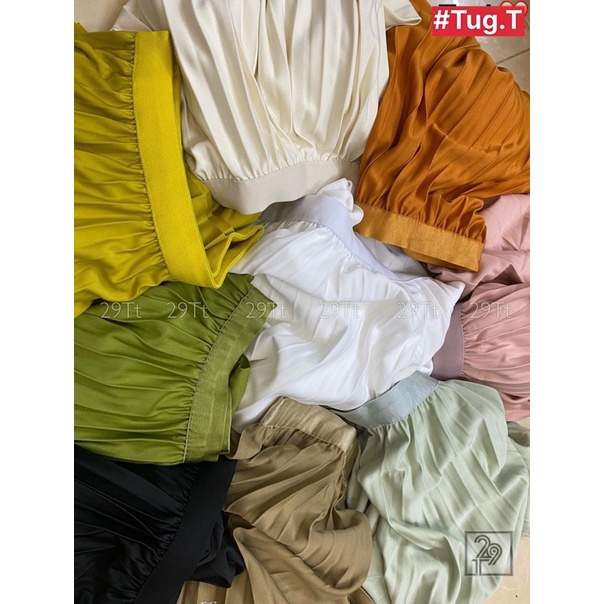 CHÂN VÁY XẾP LY LỤA MÁT HÀNG QUẢNG CHÂU CHẤT ĐẸP MS15566