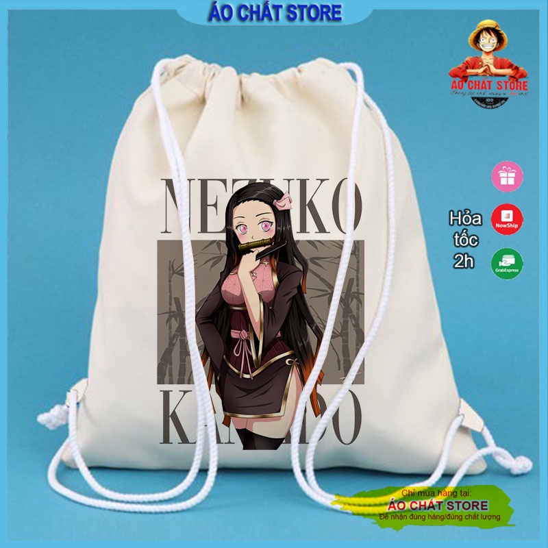 BA LÔ DÂY RÚT KIMETSU NO YAIBA NHIỀU MẪU, CHẤT CANVAS DÀY DẶN GIÁ RẺ BT04 | ÁO CHẤT STORE
