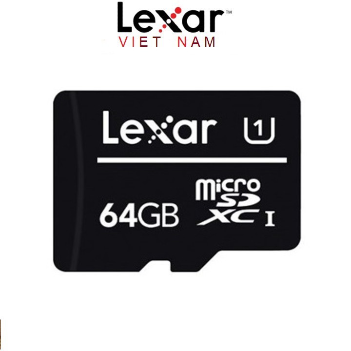 Thẻ nhớ 64GB Lexar MicroSD class 10 UHS-I - 80MB/s tốc độ- Hàng chính hãng Mai Hoàng- bảo hành 5 năm