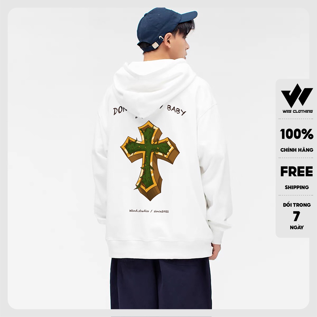 Áo hoodie form rộng WIIS unisex nỉ bông Relax thời trang nam nữ oversize ulzzang
