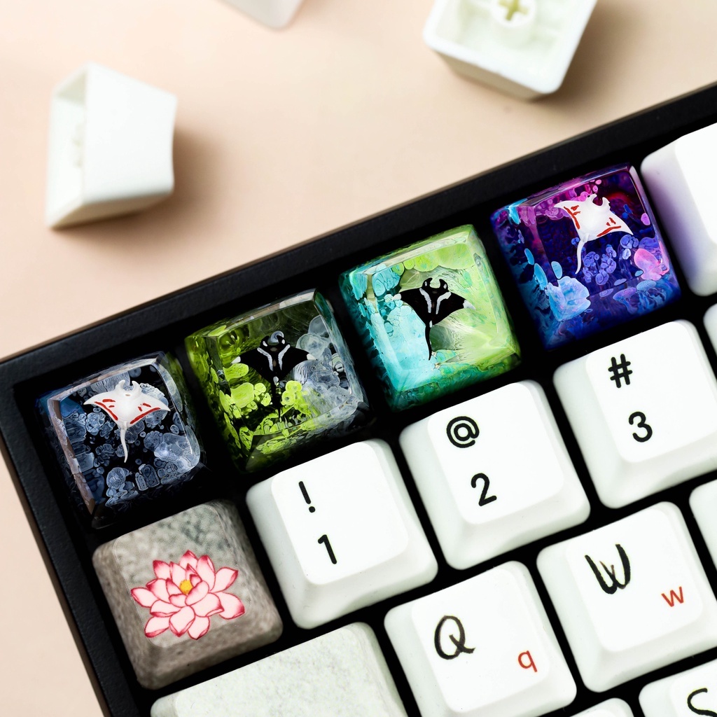 Nút bàn phím cơ cá đuối, keycap lẻ giá rẻ SA profile