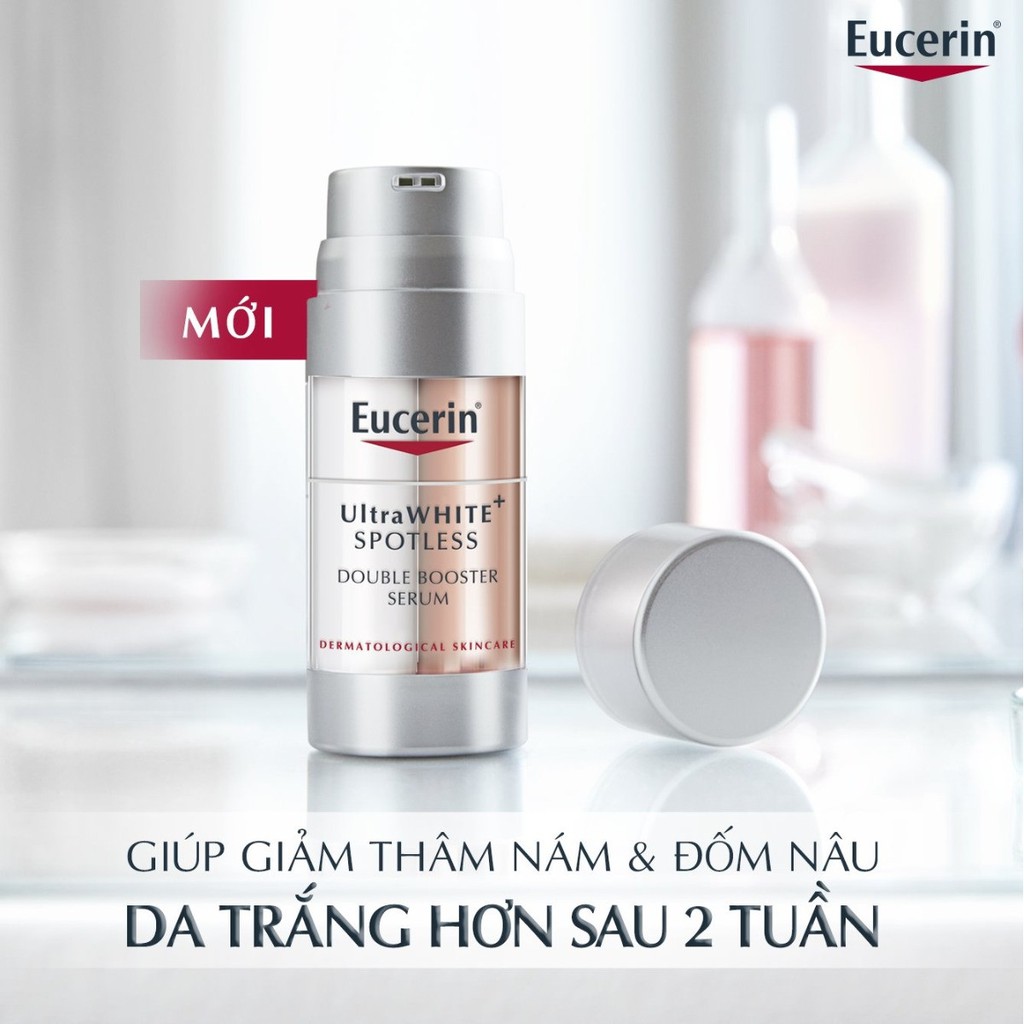 Tinh chất giảm thâm nám Eucerin UltraWhite+ Spotless Double Serum 30ml tặng bút chấm thâm nám Eucerin Spotless Spot 5ml