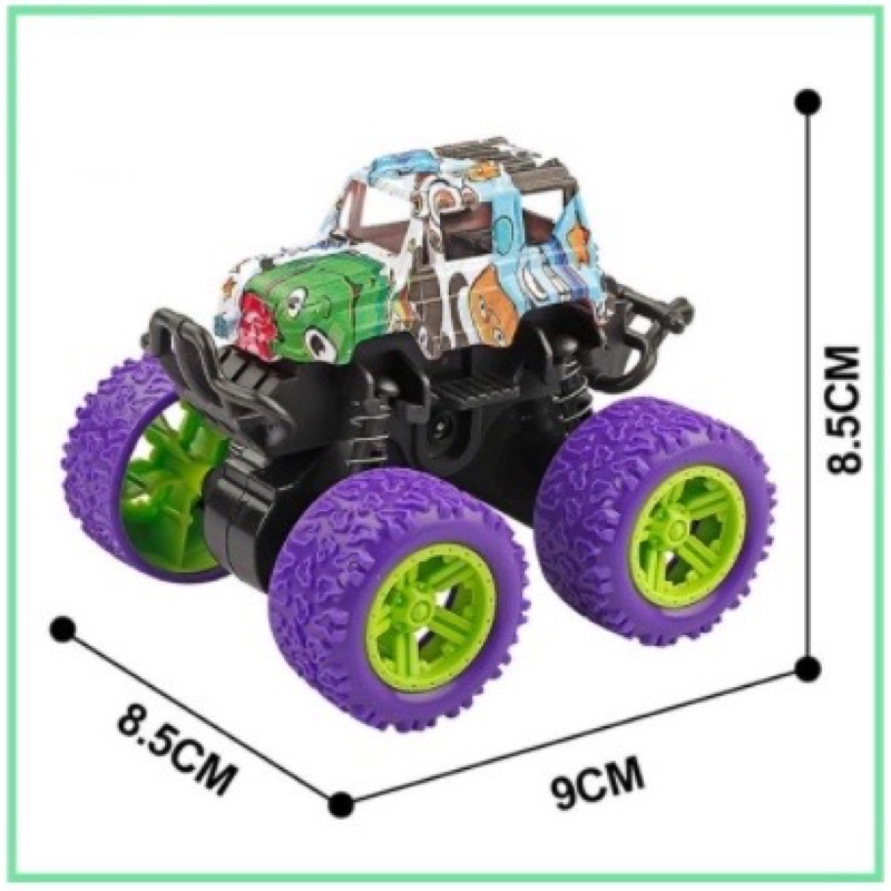 Đồ chơi xe khủng Long quán tính chạy đà mẫu mới có đèn dạng trong suốt