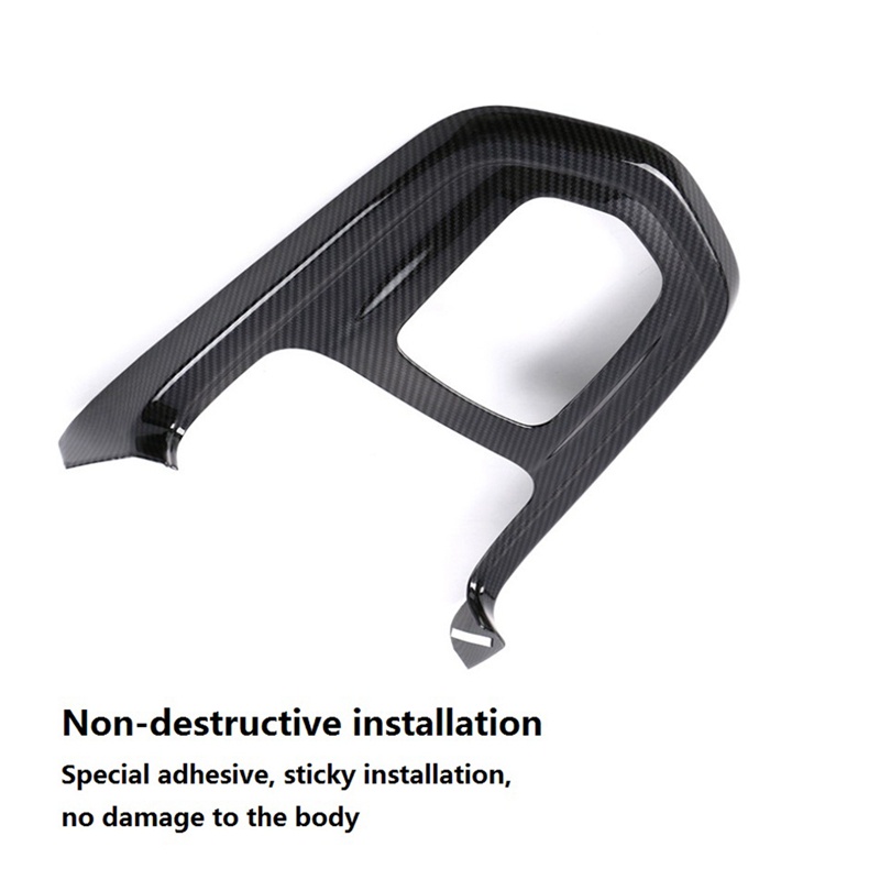 Khung gắn cần số xe hơi bằng sợi carbon trang trí cho Nissan Navara NP300
