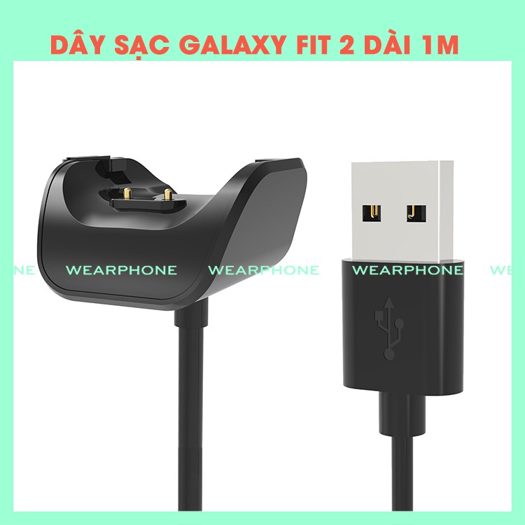 Dây Cáp Sạc Thay Thế Cho Đồng Hồ Thông Minh Samsung Galaxy Fit 2 Sm-R220 dài 1m 100cm WEARPHONE