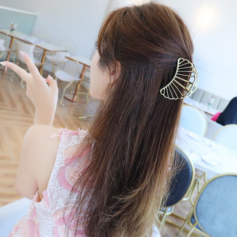 【kifli】Kẹp tóc kim loại đính ngọc trai phong cách Hàn Quốc cho nữ